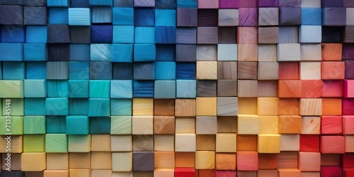 colorful wooden blocks 