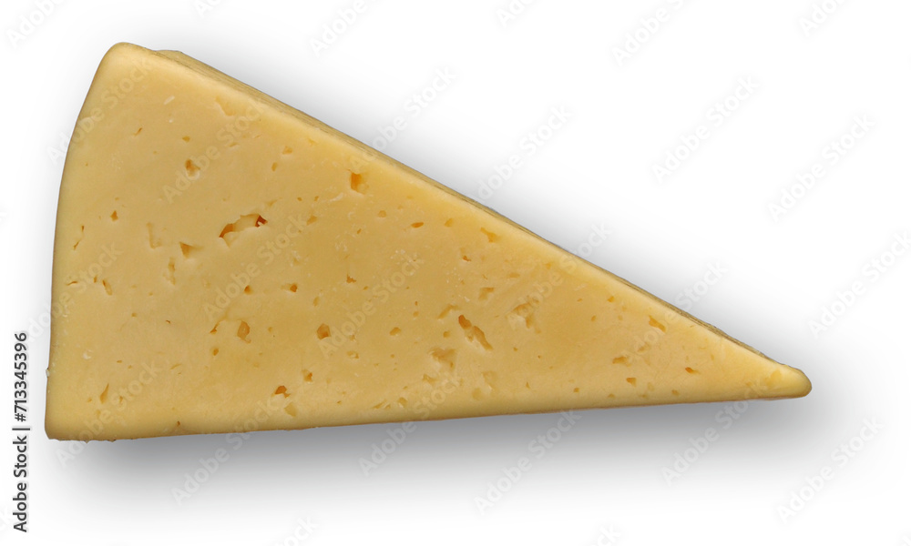 Close up view isolated cheese on plain white background , fit for your element design and project.