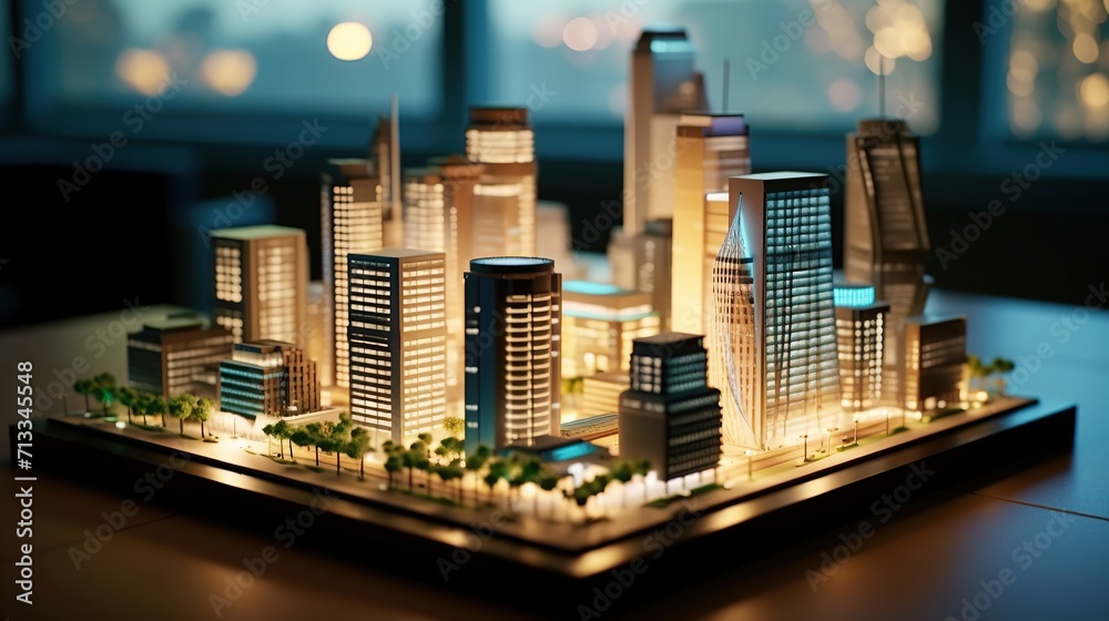 Business project of the future architectural model of the city development Business project of the future architectural model of the city development
