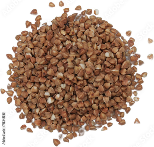 Close up view isolated buckwheat on plain white background , fit for your element design and project.