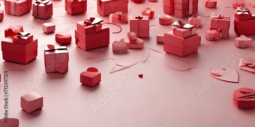 christmas gift box with ribbon