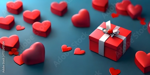 red heart shaped box