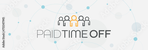 paid time off text on white background