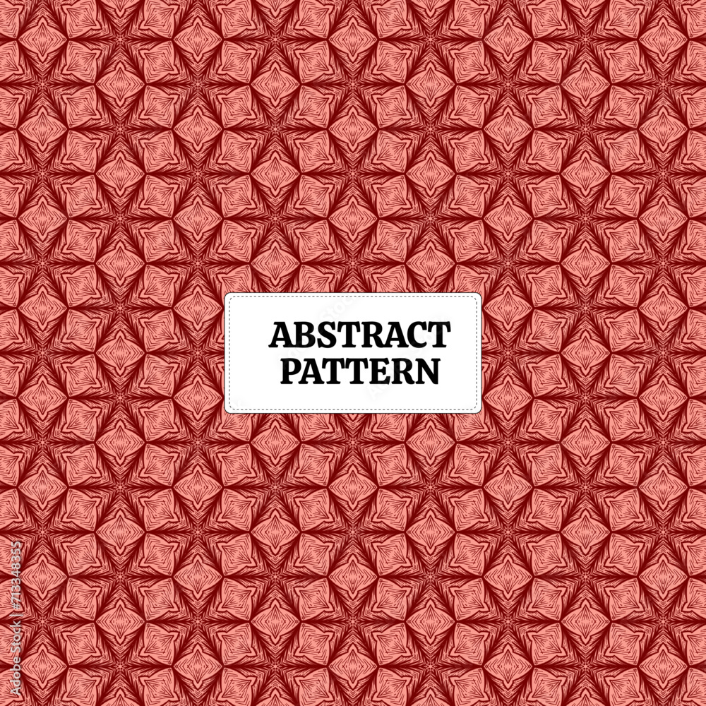 Abstract pattern with red geometric,  is a vibrant, modern design suitable for backgrounds, covers, posters, and digital fabric prints, adding a bold, energetic touch
