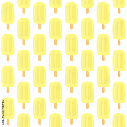 Ice cream vector seamless pattern