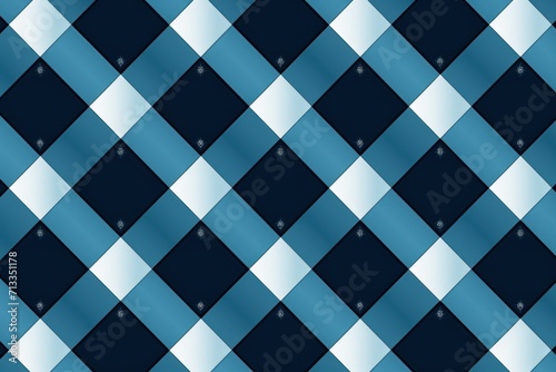 Navy argyle and sky blue diamond pattern, in the style of minimalist background