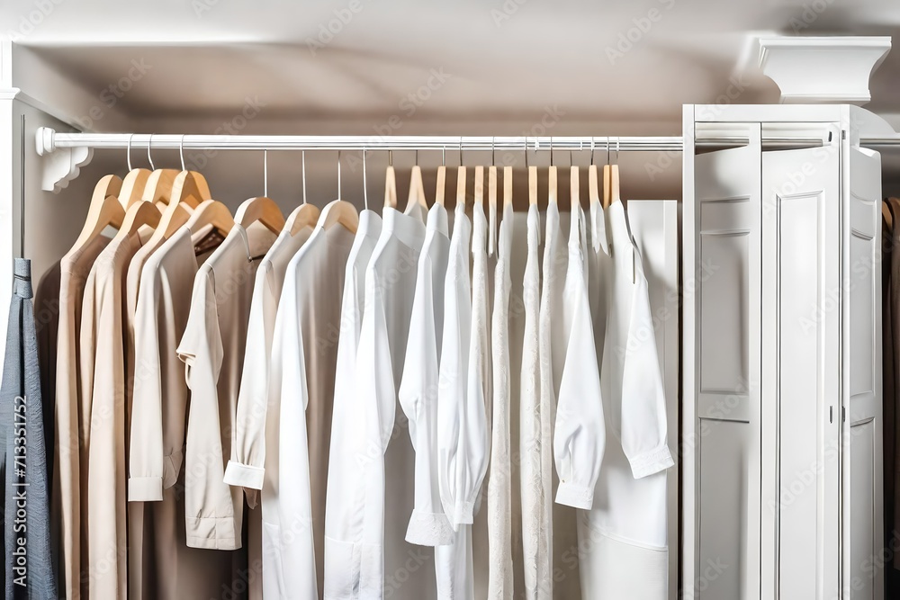 wardrobe with clothes wardrobe with clothes