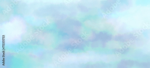 Lavis aquarelle de ciel, fichier de textures aquarelle. Fichier PNG. Ciel et nuage bleu et gris. photo