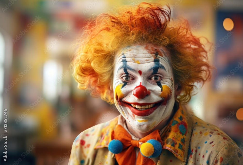 an image of a happy clown an image of a happy clown