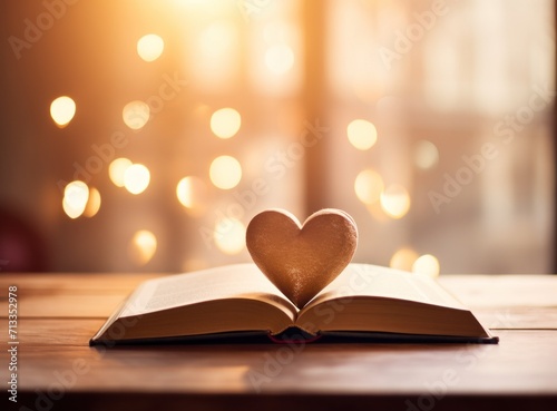 a lighthearted valentine's day book with heart shape in the middle on top of ...