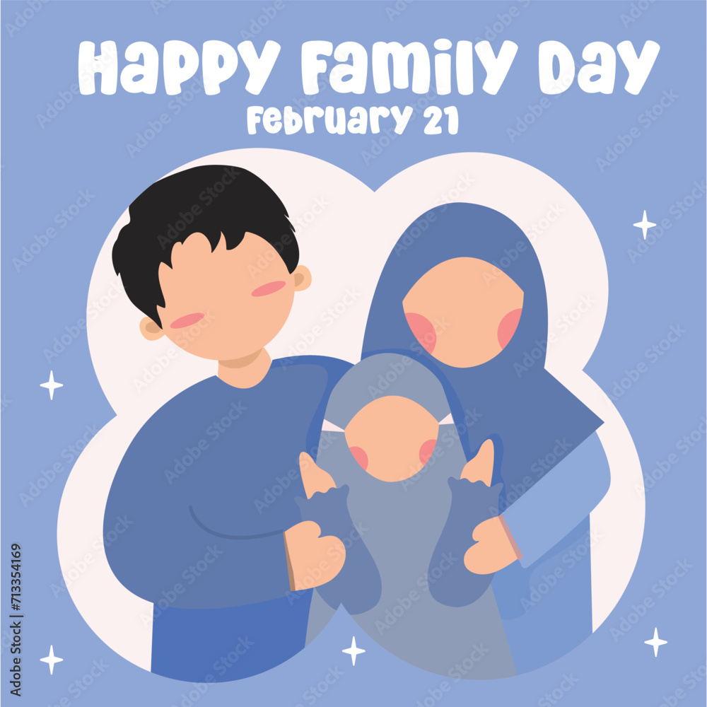 Perfect for celebrating Family Day, this vector graphic depicts the holiday. Perfect for celebrating Family Day, this vector graphic depicts the holiday.