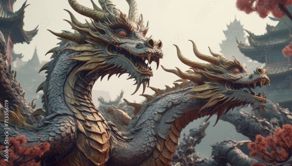 Beautiful fantasy dragon. Year of the Dragon according to the eastern horoscope Beautiful fantasy dragon. Year of the Dragon according to the eastern horoscope