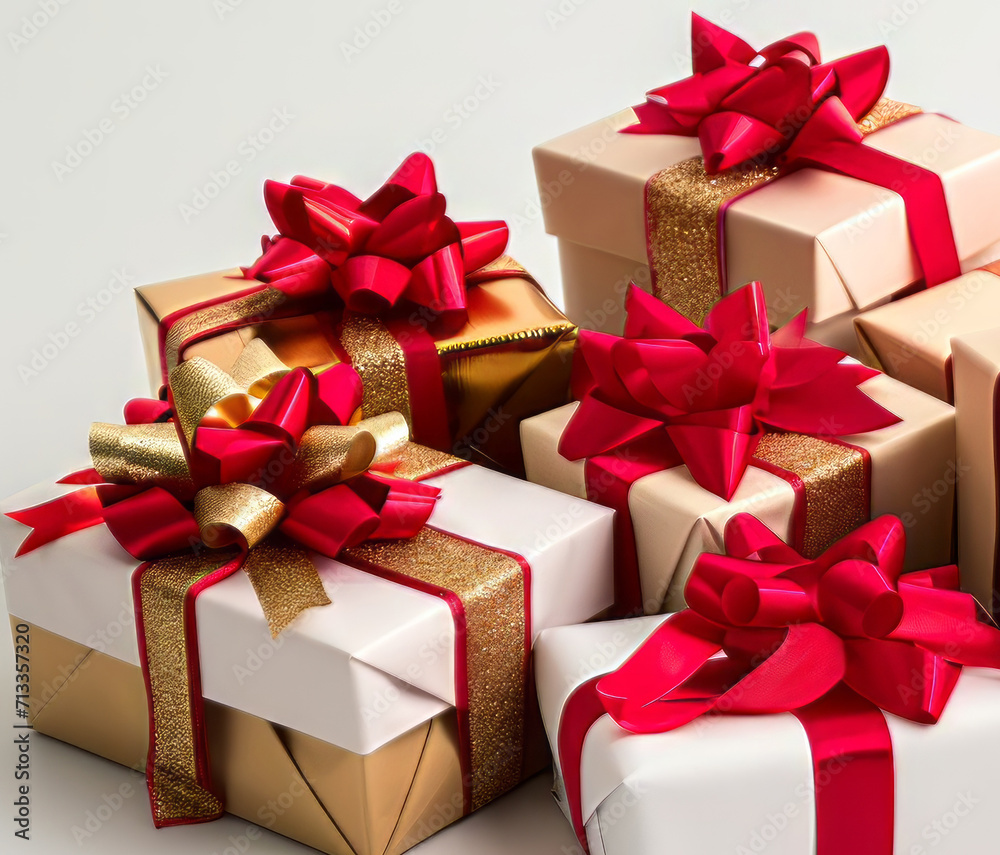 Obraz premium gift box with ribbon