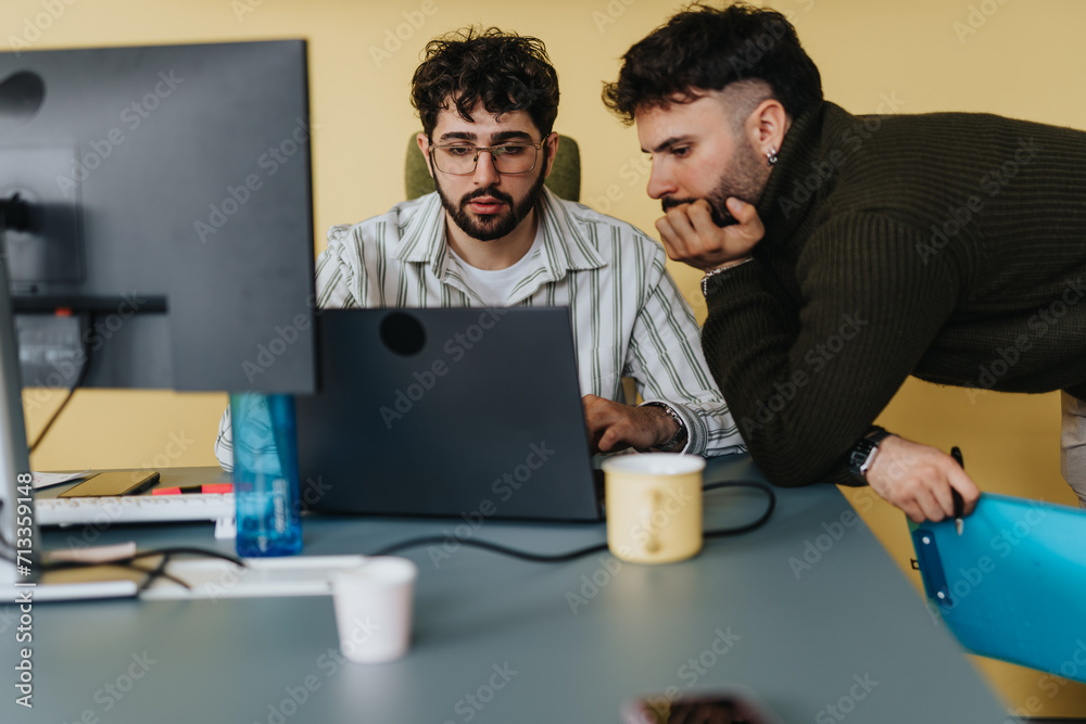 Multicultural business people collaborating on project development and revenue growth in a global market. Multicultural business people collaborating on project development and revenue growth in a global market.
