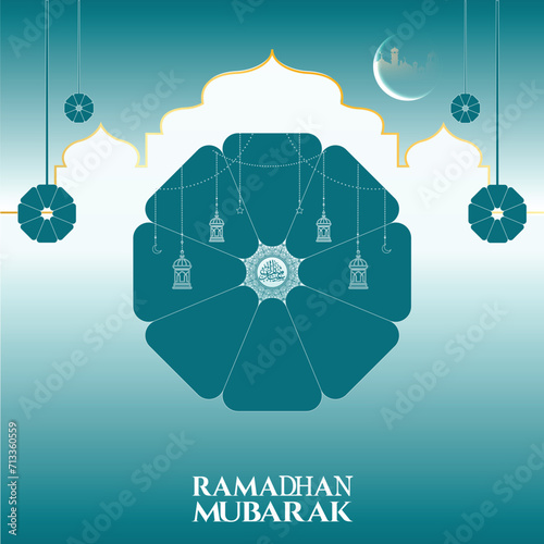 Ramadan Kareem maroon background Islamic social media banner free vector 2024