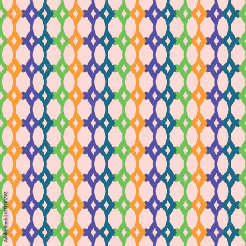 Trendy vector floral pattern with organic botanical shapes. Modern bold summer flower print, design in scandi style.