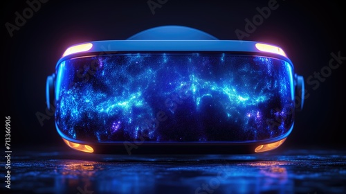 Virtual reality headset in photo packshot. Casque de réalité virtuelle en packshot photo.