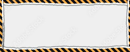 Black and yellow warning line striped rectangular background, yellow and black stripes on the diagonal. Industrial warning background, warn caution, construction, safety photo
