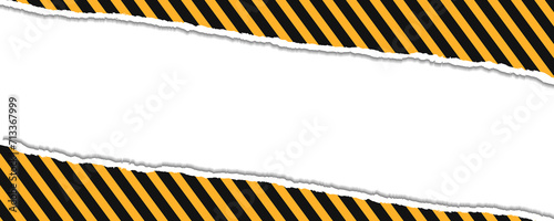 Black and yellow warning line striped rectangular background, yellow and black stripes on the diagonal. Industrial warning background, warn caution, construction, safety photo