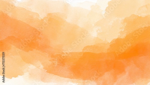 Abstract watercolor textured background with orange color