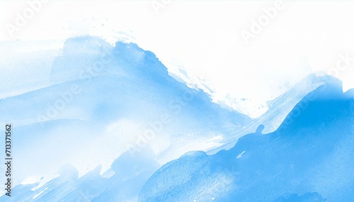 Abstract blue watercolor on white background © ilolab
