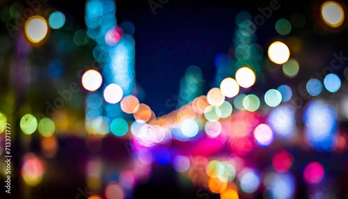ピンボケした夜景_02