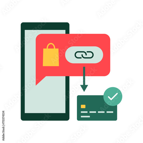 Online shopping and payment link