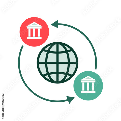 Wire transfer and payments isolated icon