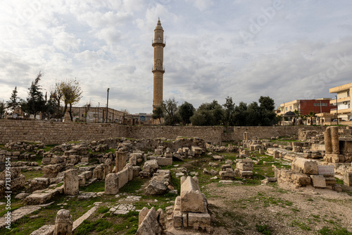 Mor Yakup Church (Monastery) in Nusaybin of Mardin. Nusaybin Culture and Faith Park, Zeynel Abidin Mosque and the Orthodox Mor Yakup Church, Mardin, Turkey. photo