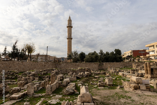 Mor Yakup Church (Monastery) in Nusaybin of Mardin. Nusaybin Culture and Faith Park, Zeynel Abidin Mosque and the Orthodox Mor Yakup Church, Mardin, Turkey. photo