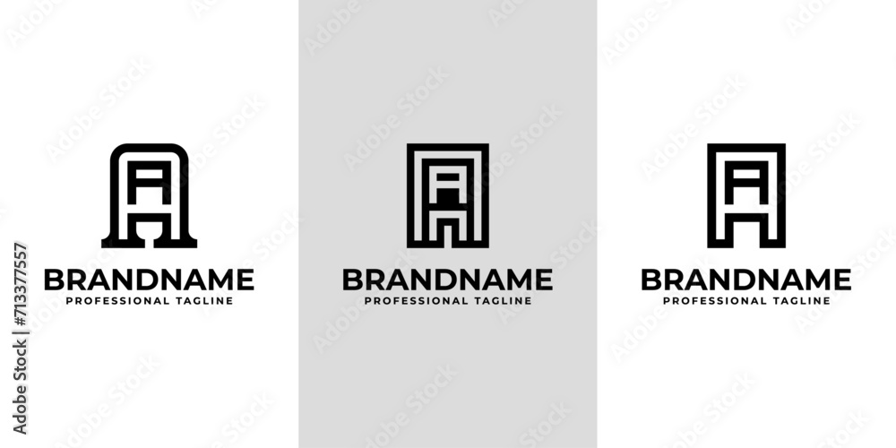 Modern Initials AA Logo, suitable for business with AA initials Modern Initials AA Logo, suitable for business with AA initials