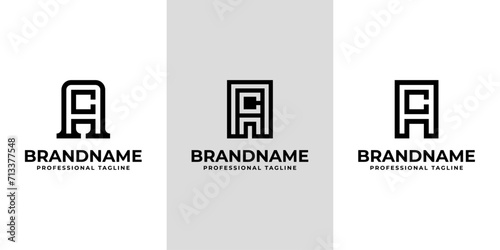 Modern Initials AC Logo, suitable for business with CA or AC initials