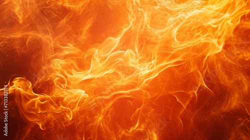 Fire and flame abstract design with intense, warm colors background
