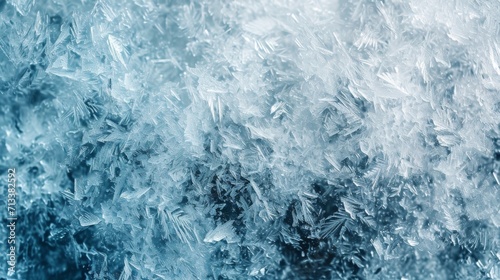 Ice and frost themed abstract texture background