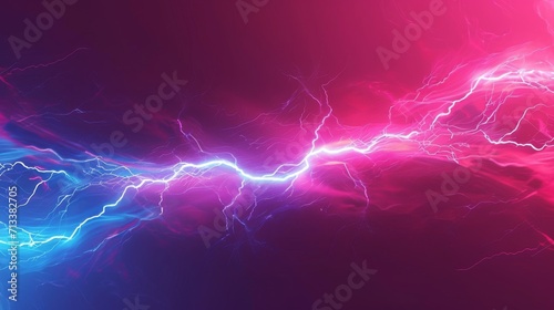 Lightning bolt abstract in a dynamic, electric style background
