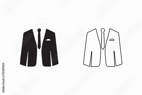 
Men`s blazer jacket icon vector illustration
