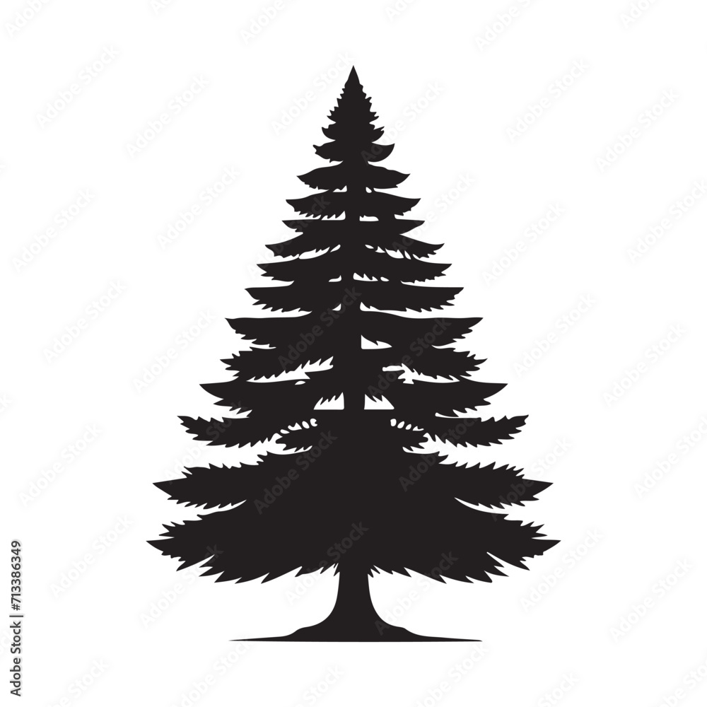 Obraz premium Pine Tree Icon
