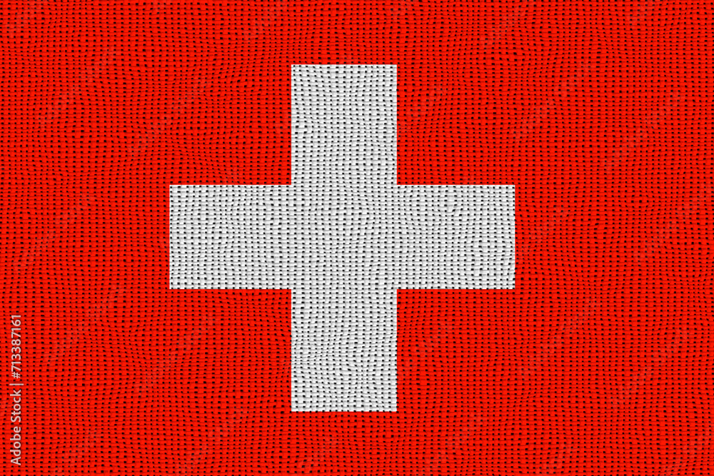 National flag of Switzerland. Background with flag of National Flag Switzerland. National flag of Switzerland. Background with flag of National Flag Switzerland.
