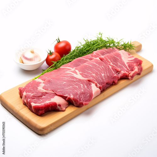 bistec isolated on a white background