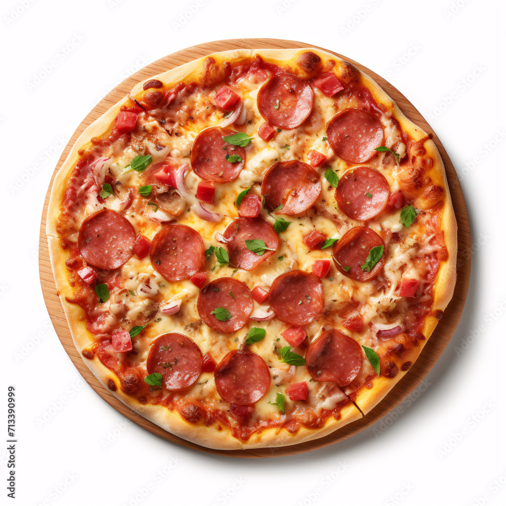pizza isolated on a white background