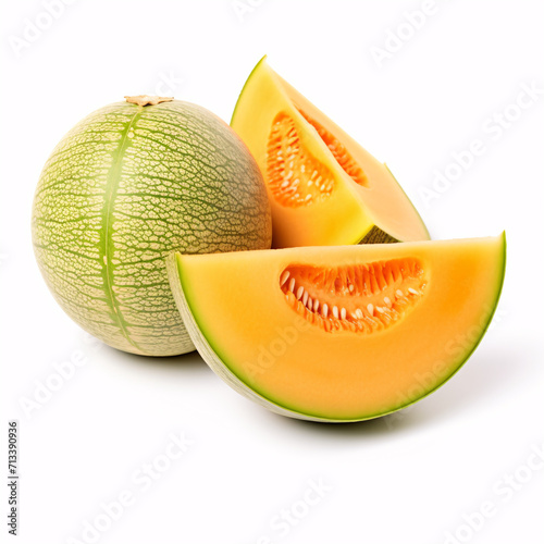 melon isolated on a white background