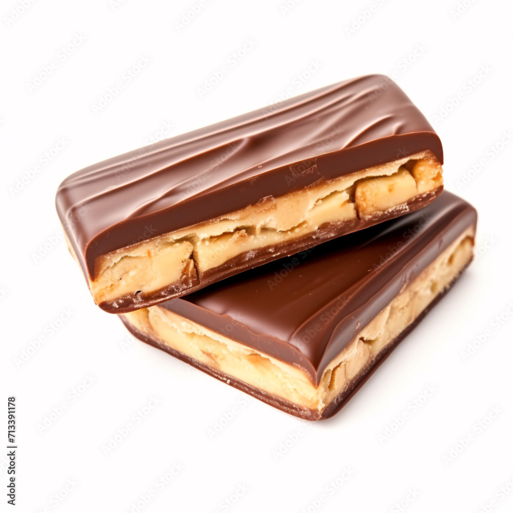 snickers isolated on a white background snickers isolated on a white background