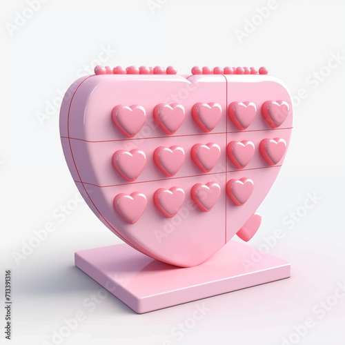 Pink Balloon Serenade: Valentine's Day Romance (ID: 713391316)