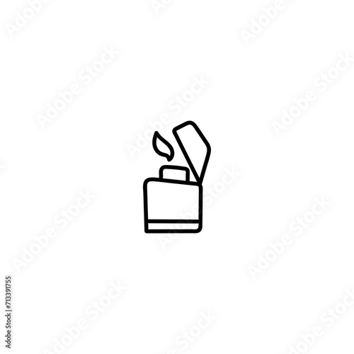 Hand drawn lighter icon, simple doodle icon