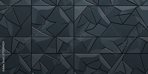 Slate aperiodic geometric seamless patterns for hydraulic tile photo