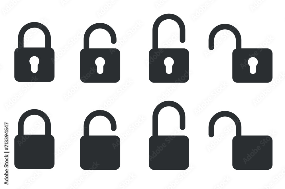 Castle keyhole icon set for website icon