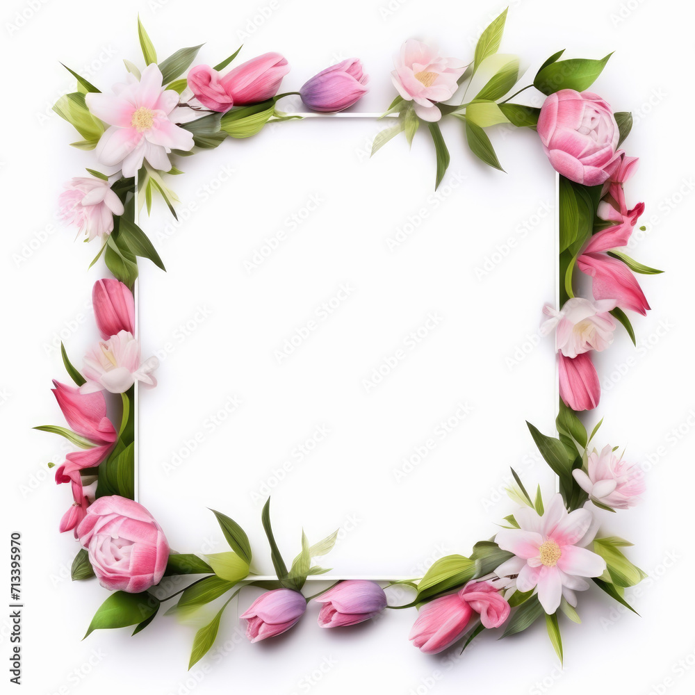 Wildflower rose flower floral frame red for background, texture, wrapper pattern, frame or border. generative ai. Wildflower rose flower floral frame red for background, texture, wrapper pattern, frame or border. generative ai.