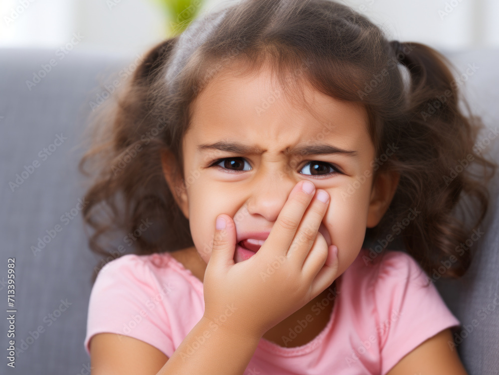 Portrait of Small girl crying with her eyes shut, hands on her face. An upset child is in tears, covering his face with his hands in horror. Upset kid Crying with Eyes Closed Portrait of Small girl crying with her eyes shut, hands on her face. An upset child is in tears, covering his face with his hands in horror. Upset kid Crying with Eyes Closed