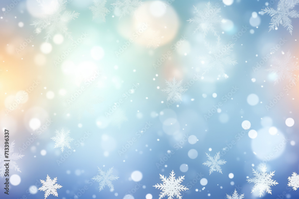 Winter background of snow with free space Generative AI Winter background of snow with free space Generative AI