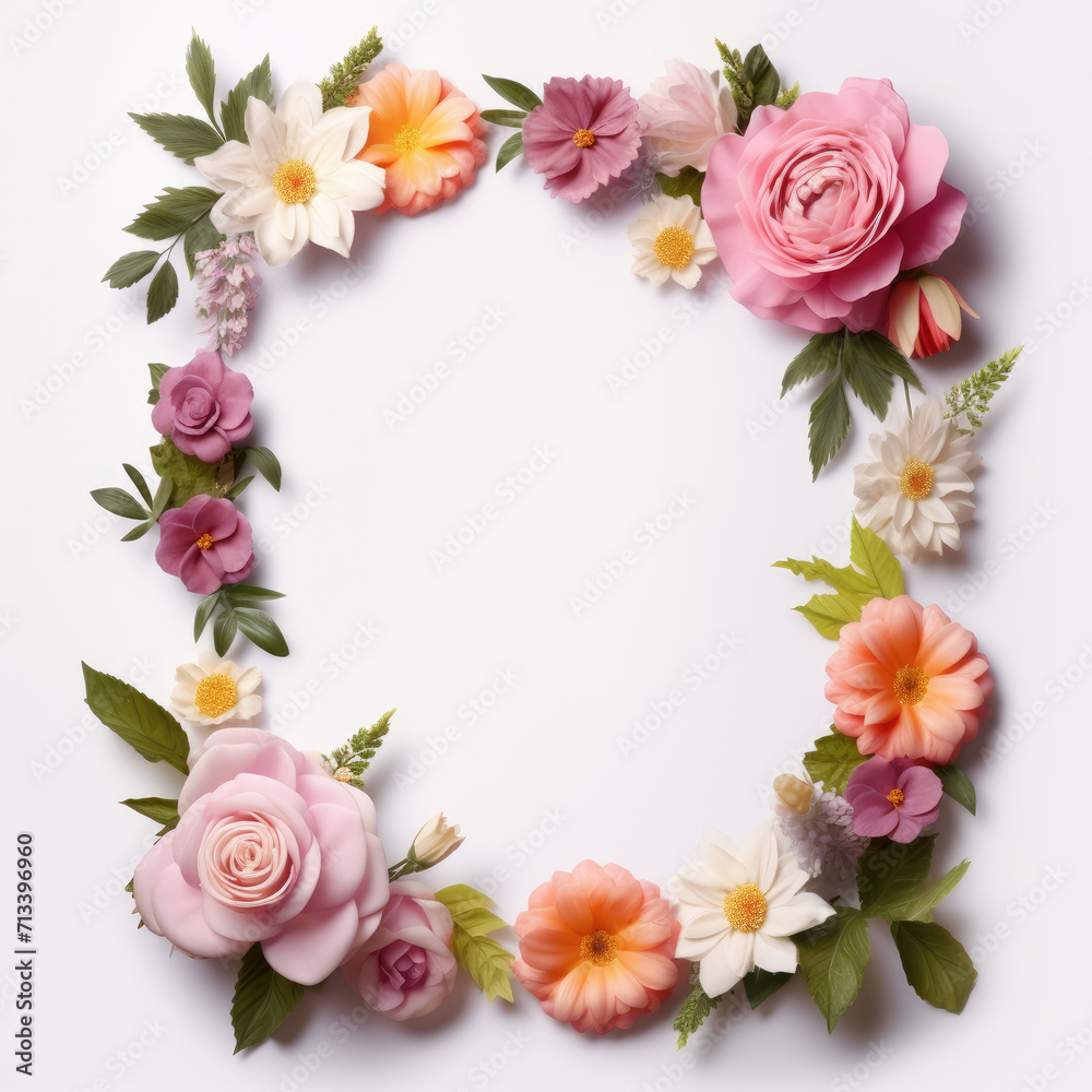 Wildflower rose flower floral frame red for background, texture, wrapper pattern, frame or border. generative ai. Wildflower rose flower floral frame red for background, texture, wrapper pattern, frame or border. generative ai.